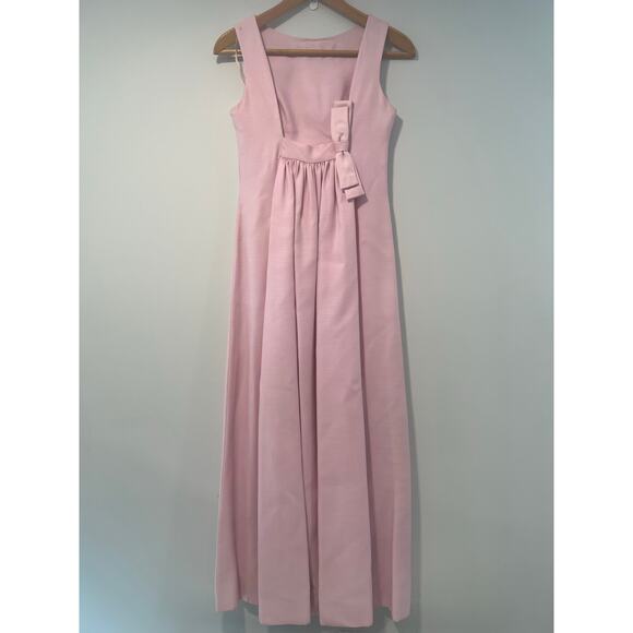 Vintage 1960s -70s Lord & Taylor Sleeveless Column Gown Pink Small Med JL - Picture 11 of 15